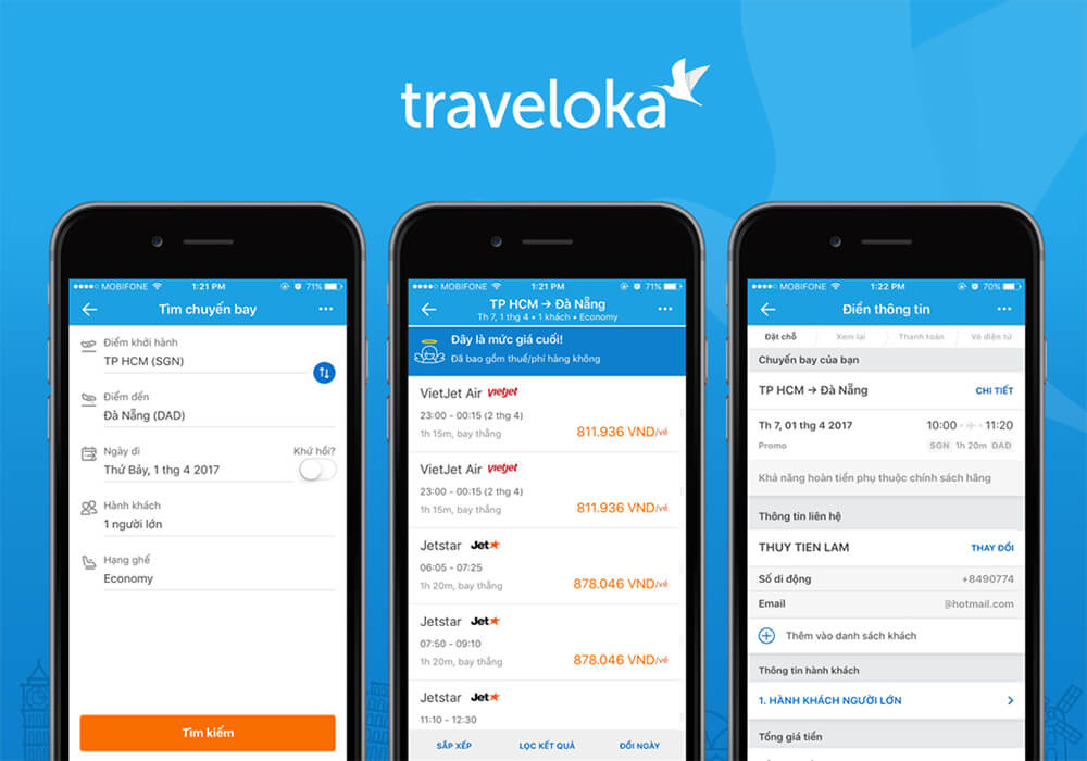 Traveloka đem lại sự tiện lợi hơn hẳn so với những dịch vụ khác